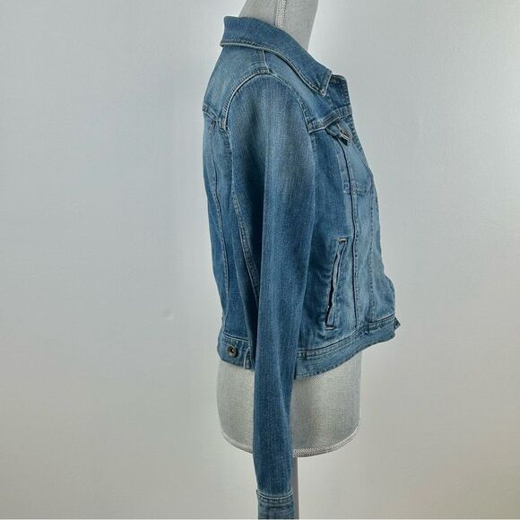 Ralph Lauren Women’s SZ Medium Petite Classic Blue Denim Jean Jacket Casual - Picture 9 of 15